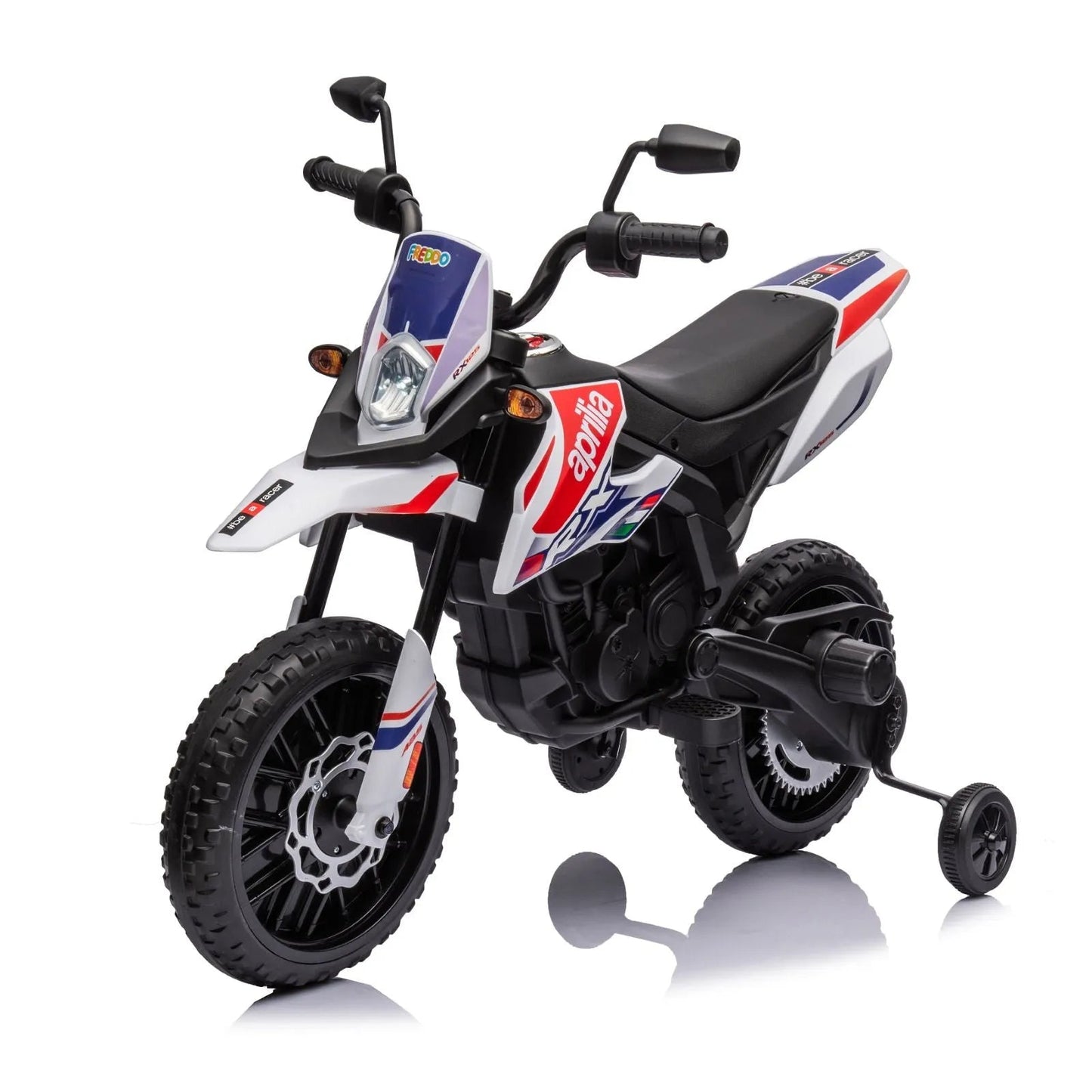 12V Aprilia Motorcycle 1 Seater Ride-on - White