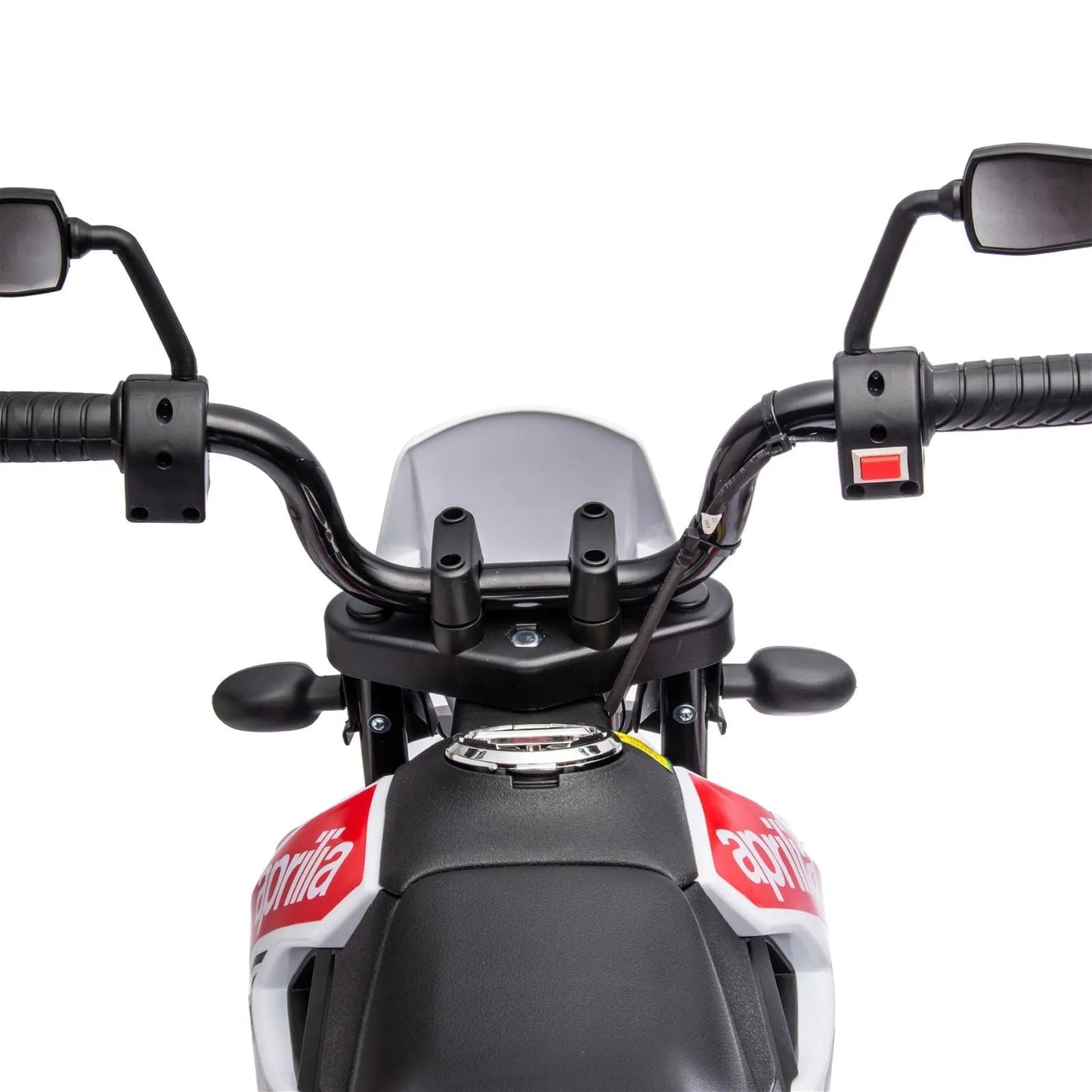 12V Aprilia Motorcycle 1 Seater Ride-on - White