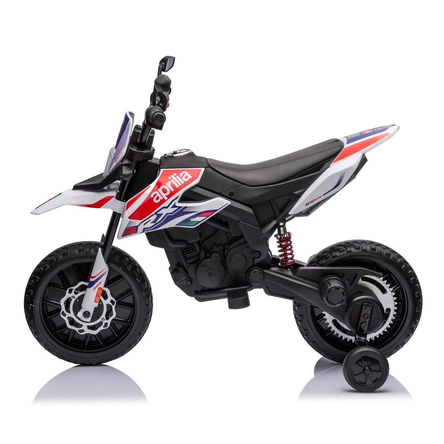 12V Aprilia Motorcycle 1 Seater Ride-on - White