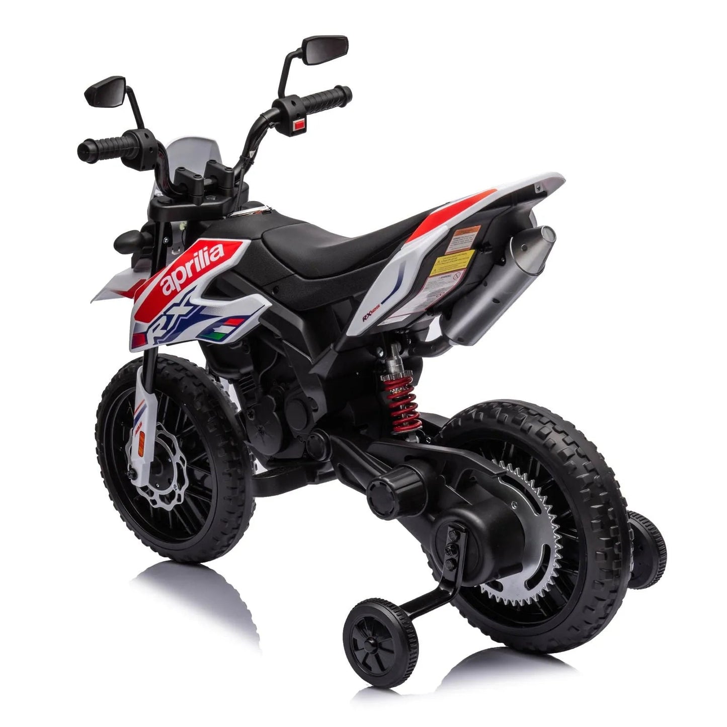 12V Aprilia Motorcycle 1 Seater Ride-on - White