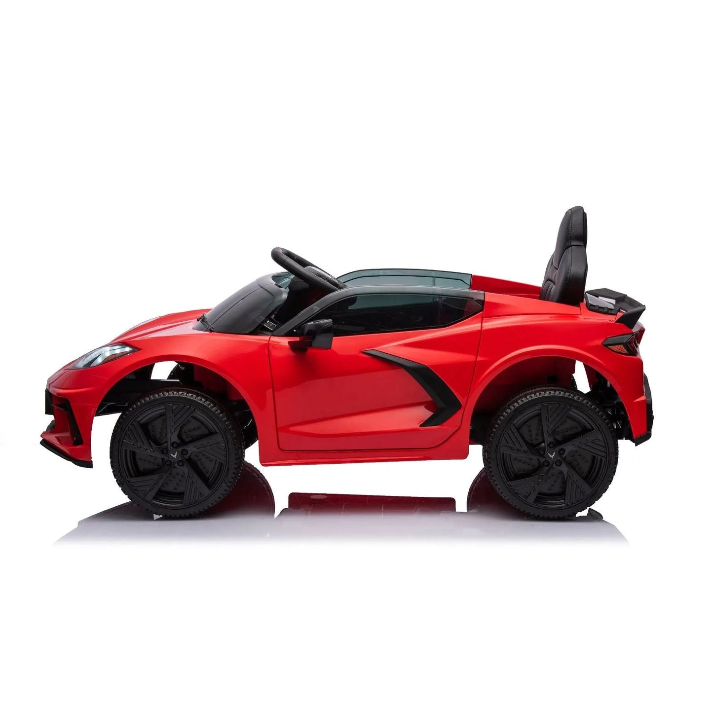 12V Chevrolet Corvette C8 Stingray 1-Seater Kids Ride-On Car - Red