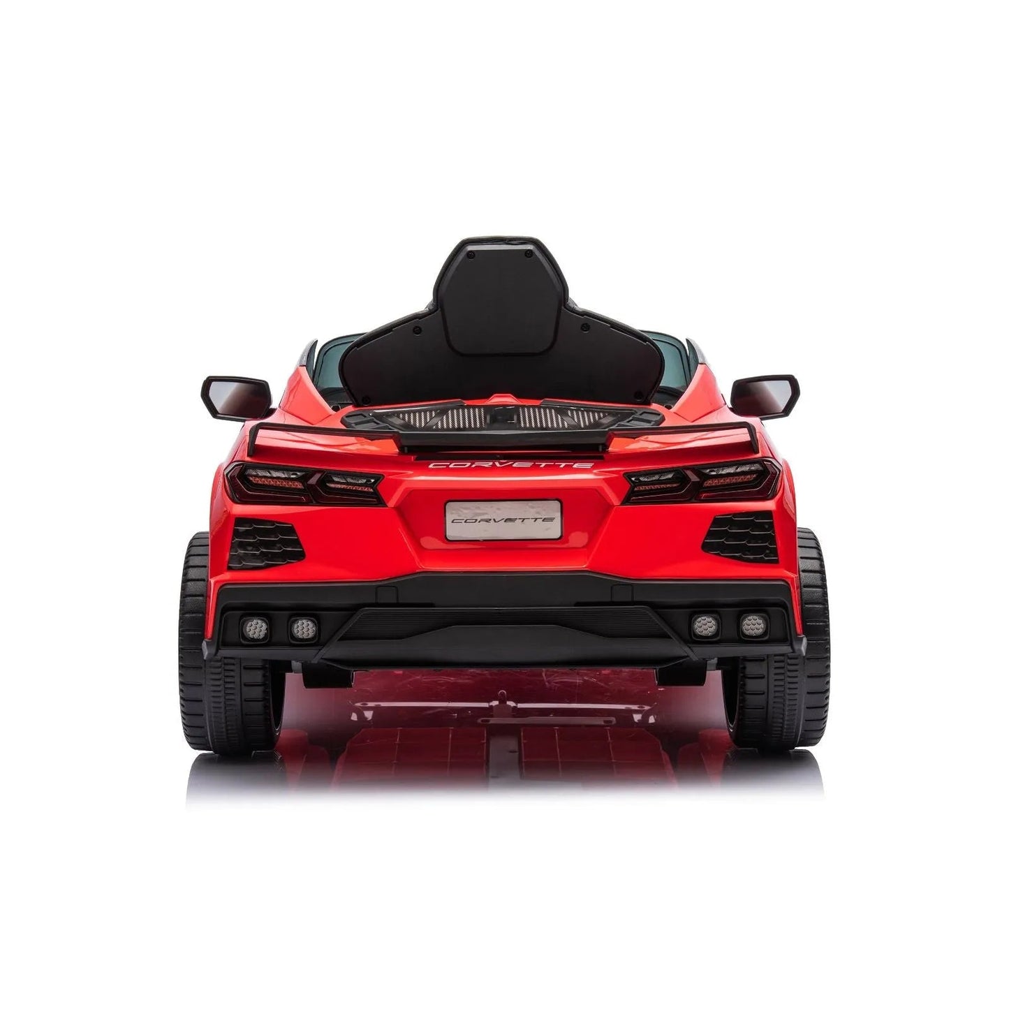 12V Chevrolet Corvette C8 Stingray 1-Seater Kids Ride-On Car - Red