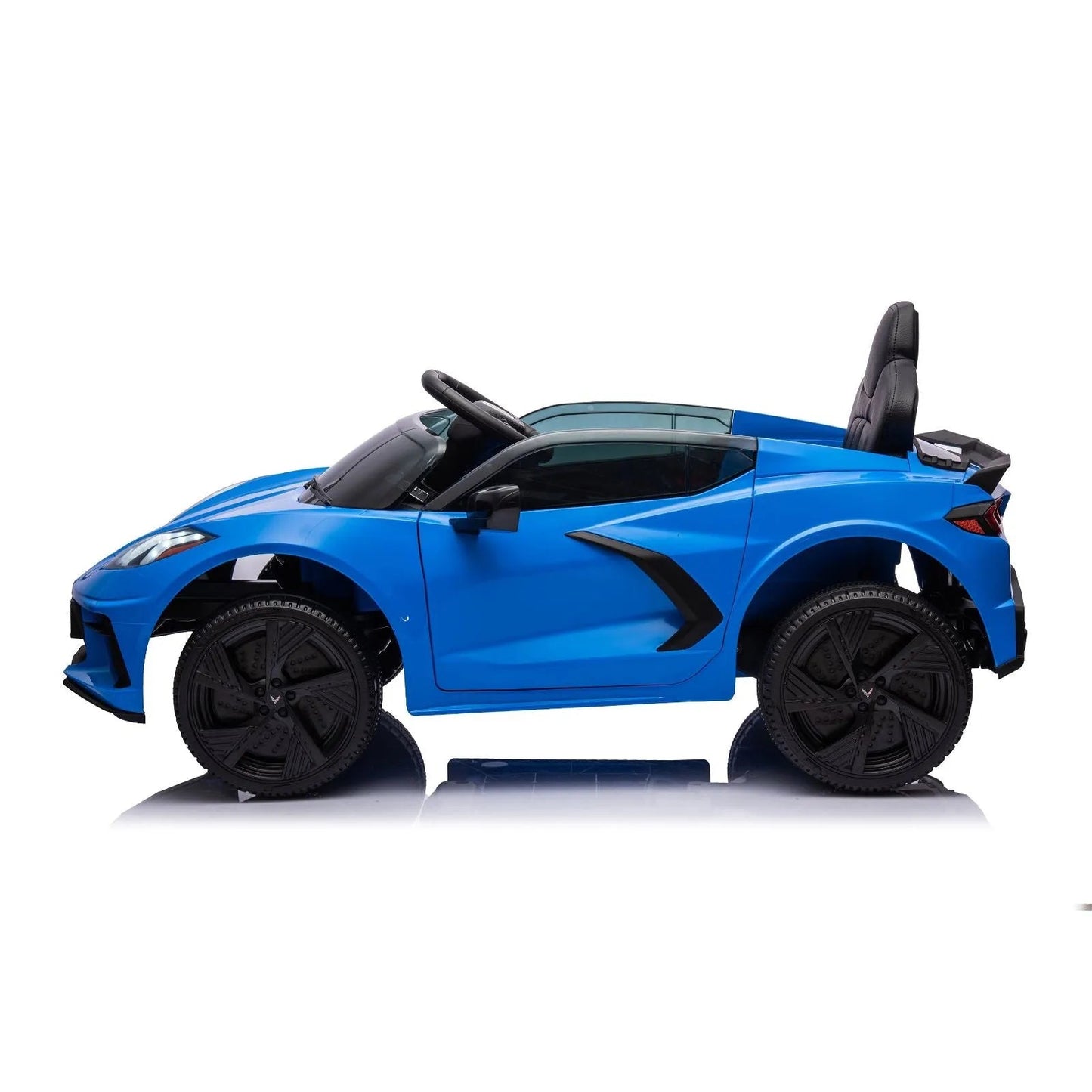 12V Chevrolet Corvette C8 Stingray 1-Seater Kids Ride-On Car - Blue