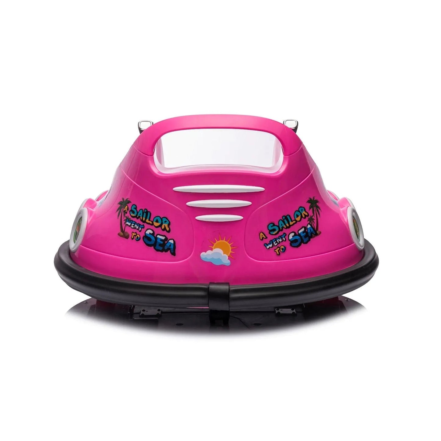12V Freddo Bumper Car 1 Seater Ride on for Kids - Pink