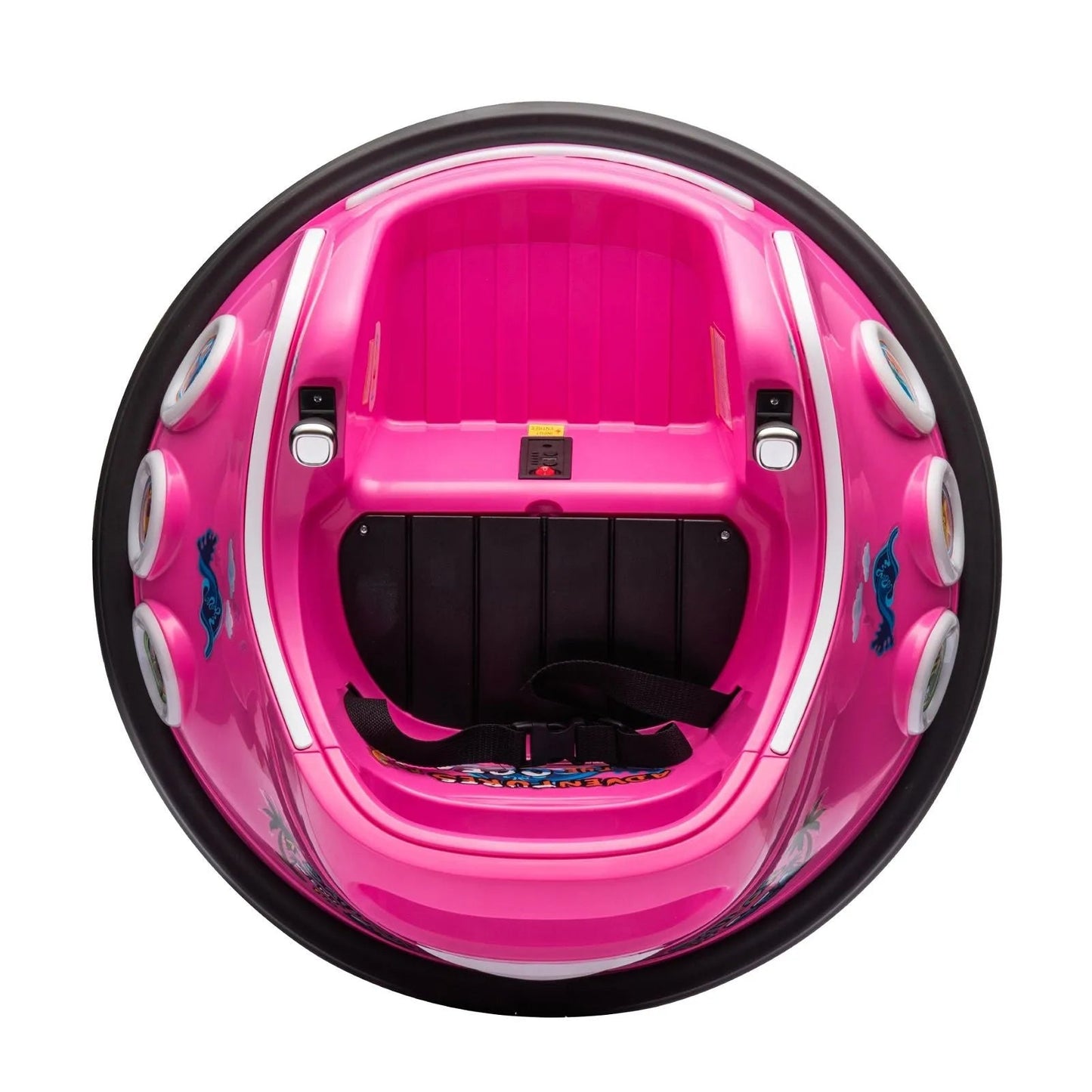 12V Freddo Bumper Car 1 Seater Ride on for Kids - Pink