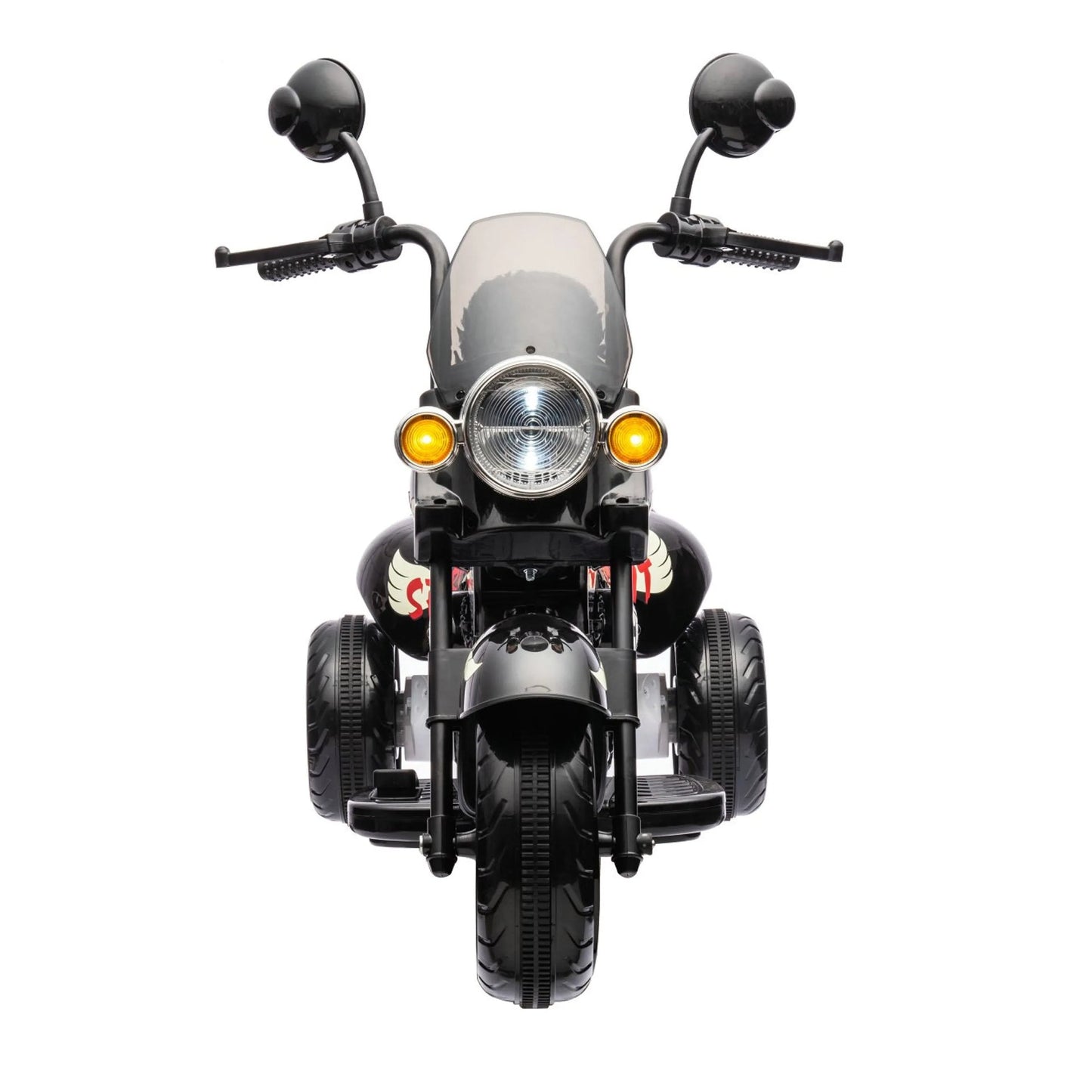 12V Freddo Kids Cruiser 1 Seater Motorcycle - Black