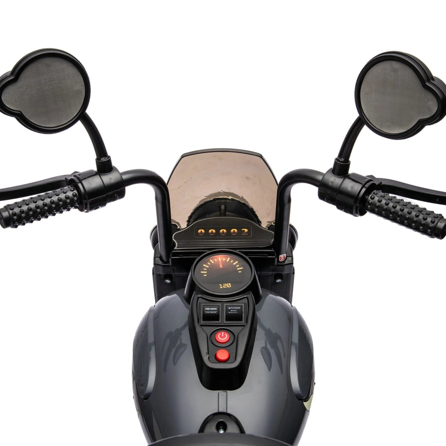 12V Freddo Kids Cruiser 1 Seater Motorcycle - Black