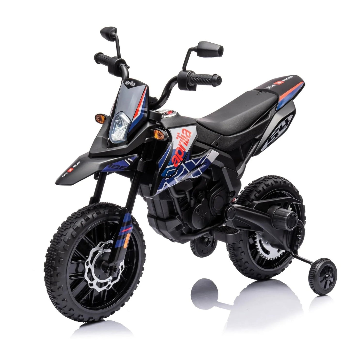 12V Aprilia Motorcycle 1 Seater Ride-on - Black