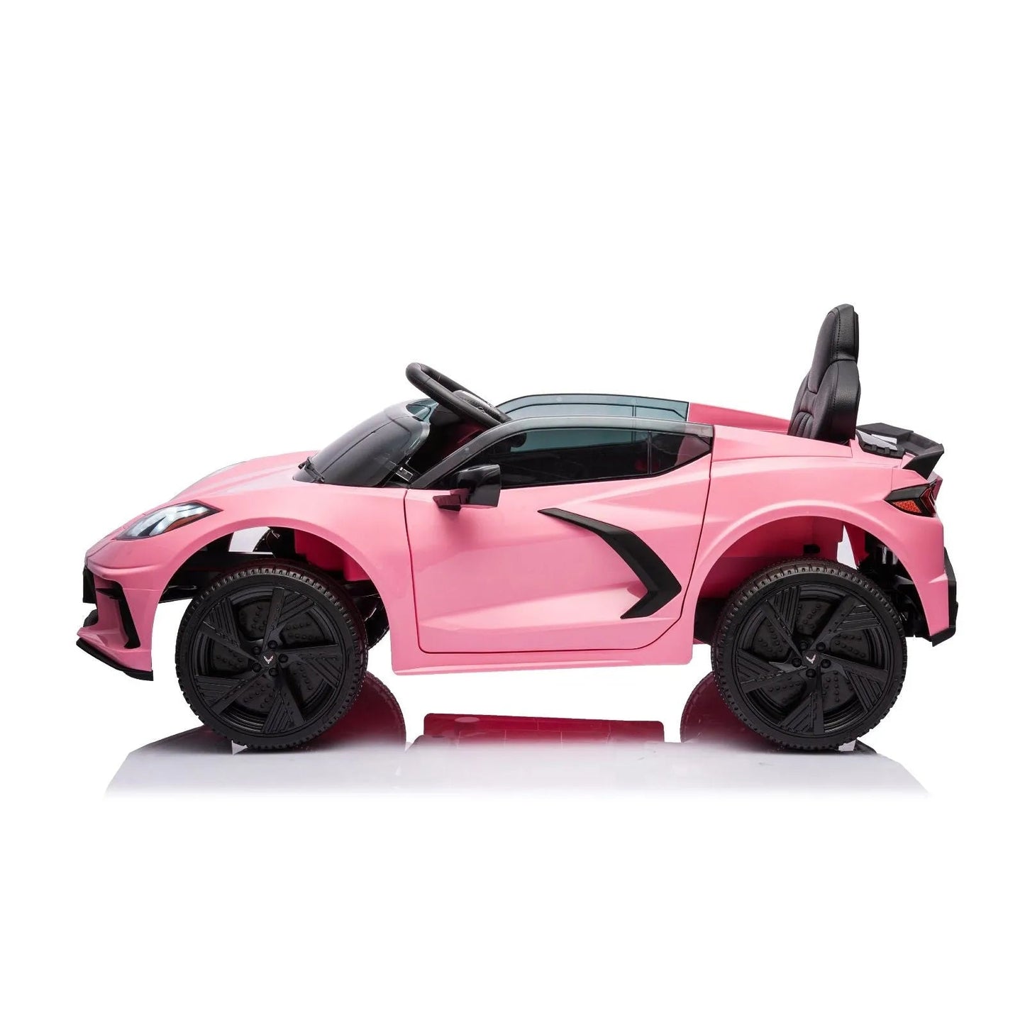 12V Chevrolet Corvette C8 Stingray 1-Seater Kids Ride-On Car - Pink