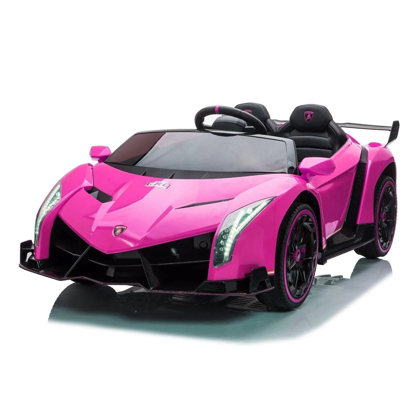 24V 4x4 Lamborghini Veneno 2 Seater Ride on Car - Pink
