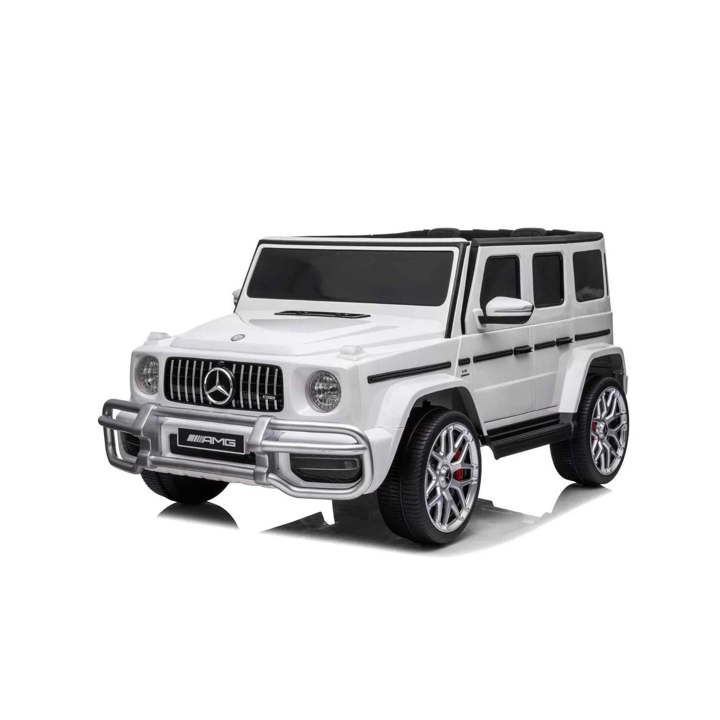 24V 4x4 Mercedes Benz G63 AMG 2 Seater G Wagon Ride on Car - White