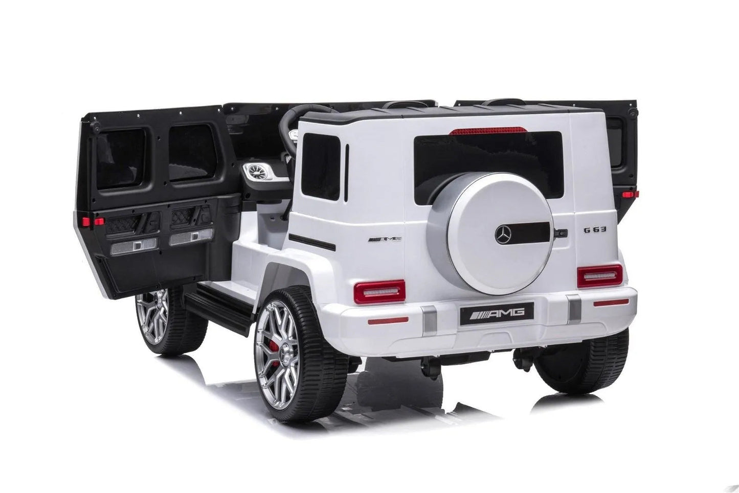 24V 4x4 Mercedes Benz G63 AMG 2 Seater G Wagon Ride on Car - White