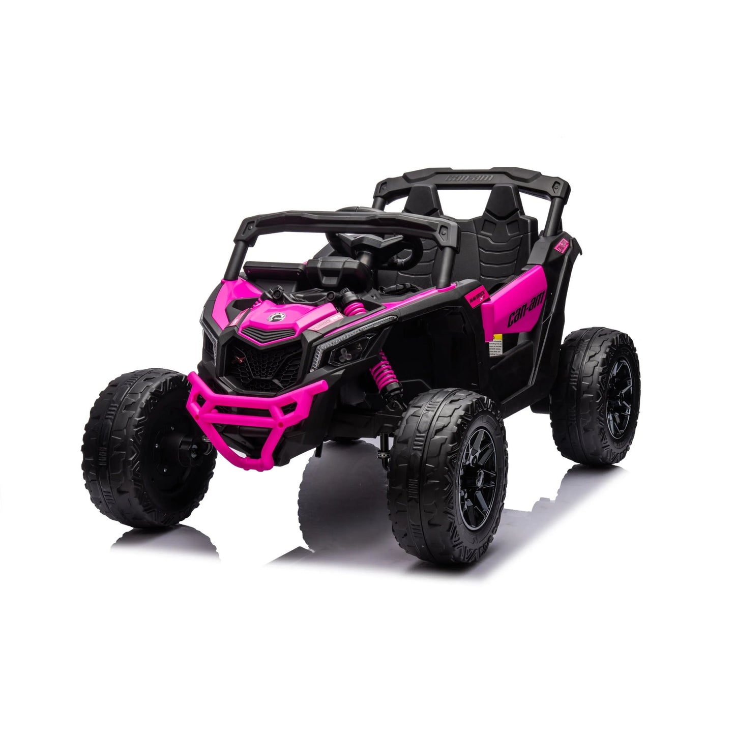 24V Can Am Maverick 1-Seater UTV - Kids Electric Ride-On - Pink