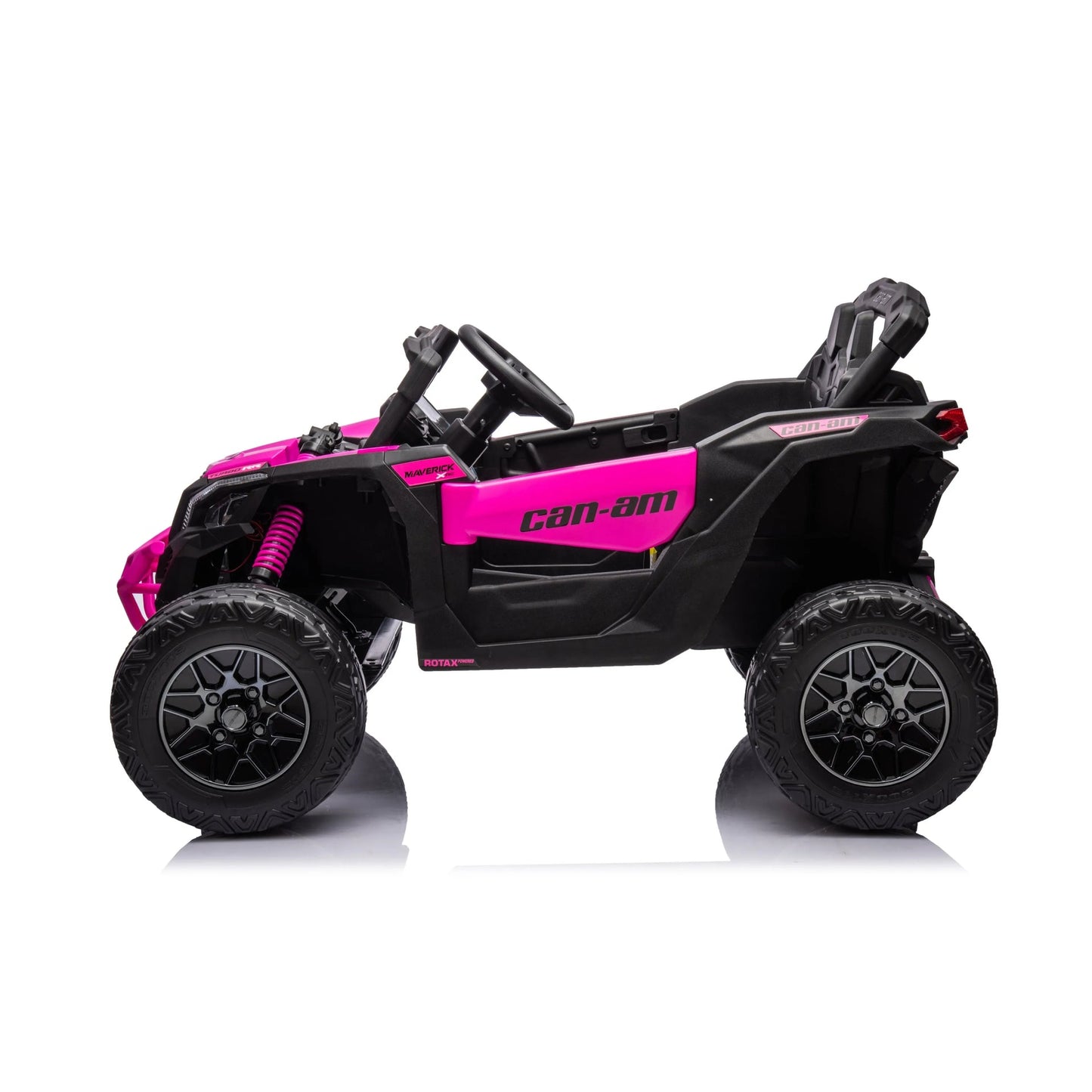 24V Can Am Maverick 1-Seater UTV - Kids Electric Ride-On - Pink