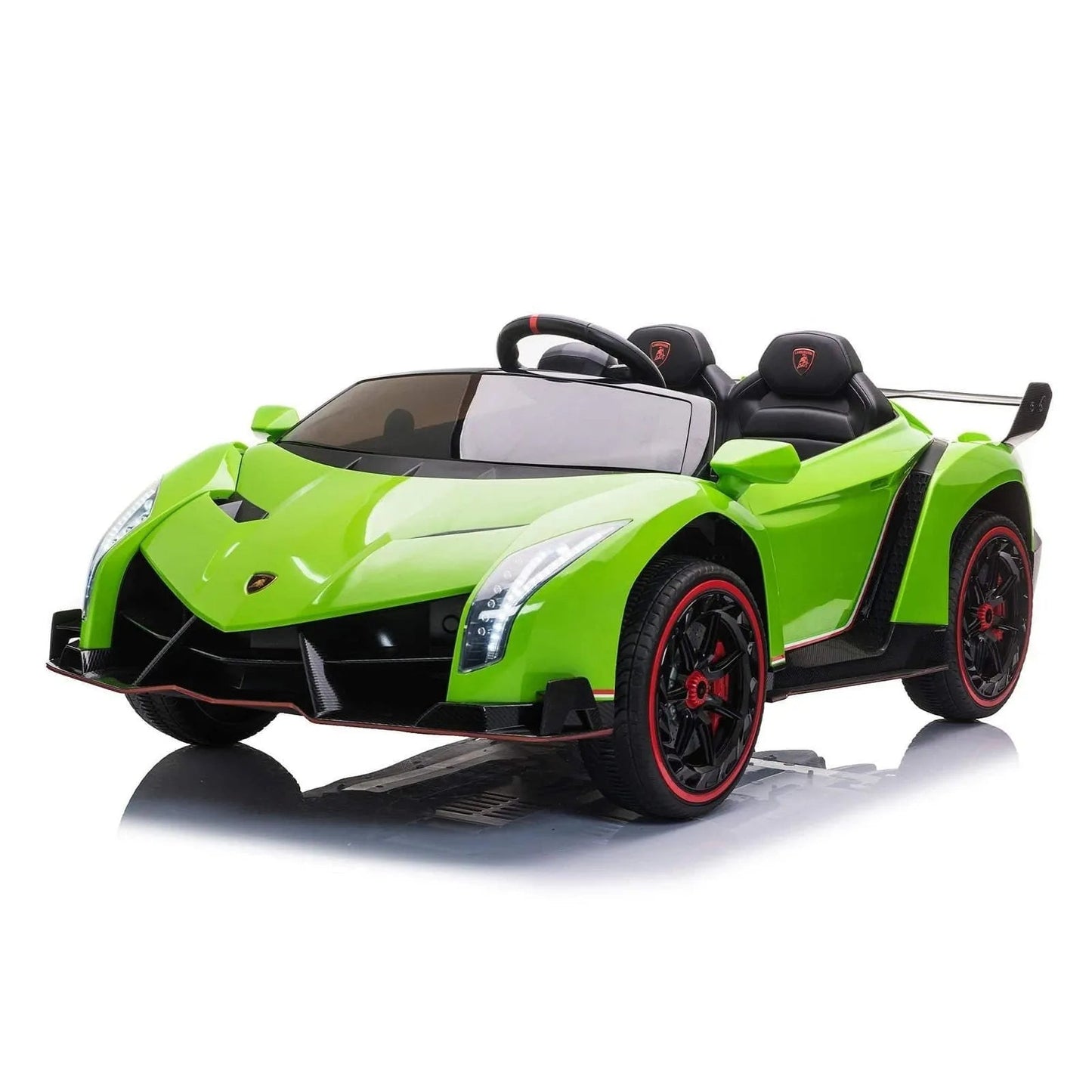 24V 4x4 Lamborghini Veneno 2 Seater Ride on Car - Green