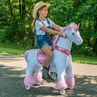 Model U Ride On Pony - Pink Unicorn - Size 5