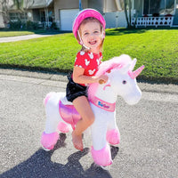 Model U Ride On Pony - Pink Unicorn - Size 3