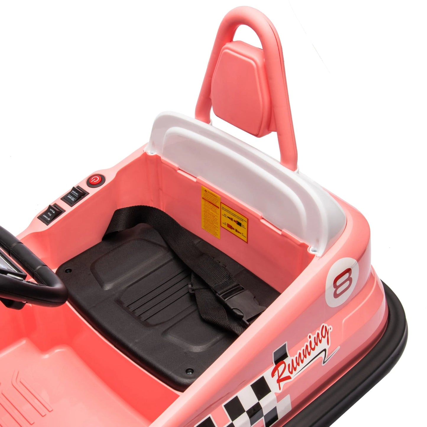 6V Freddo 1 Seater Bumper Kart for Toddlers - Pink