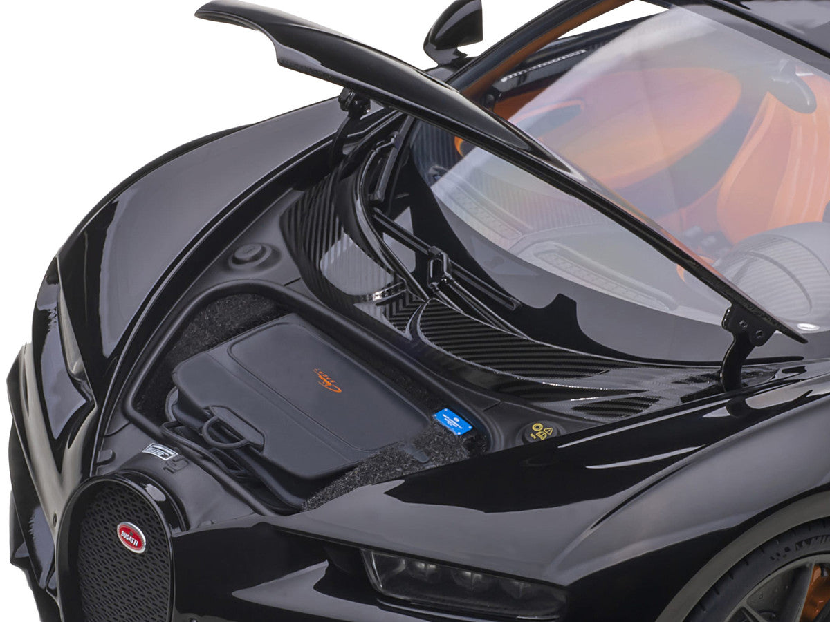 2019 Bugatti Chiron Sport Nocturne Black 1/18 Model Car by Autoart