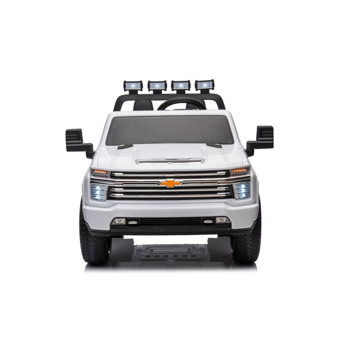 24V 4x4 Chevrolet Silverado 2 Seater Ride on Truck - White