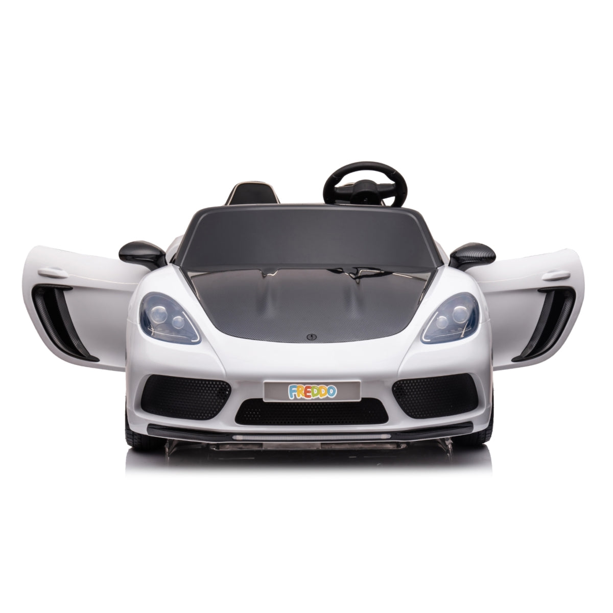48V Freddo Rocket: World's Fastest 2-Seater Kids' Ride-On with Advanced Brushless Motor & Precision Differential - White