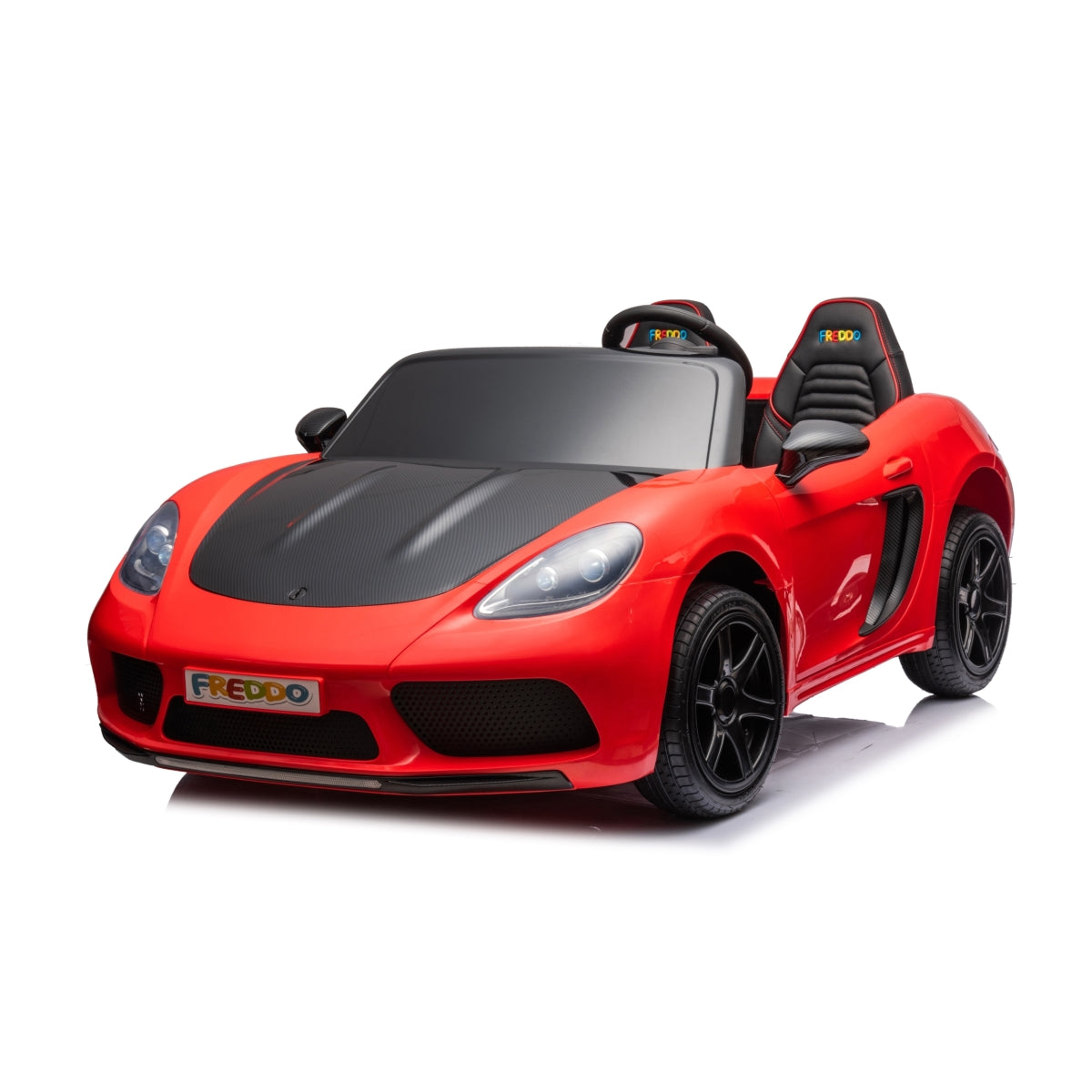 48V Freddo Rocket: World's Fastest 2-Seater Kids' Ride-On with Advanced Brushless Motor & Precision Differential - Red