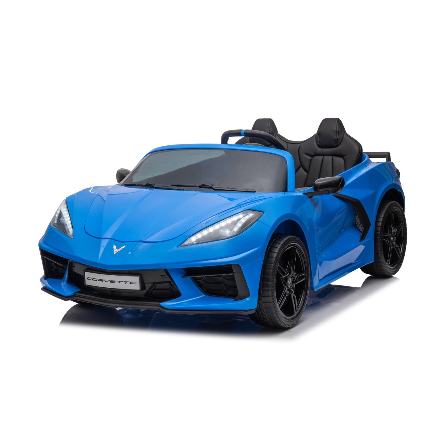 24V Chevrolet Corvette C8 2 Seater Ride on Car - Blue