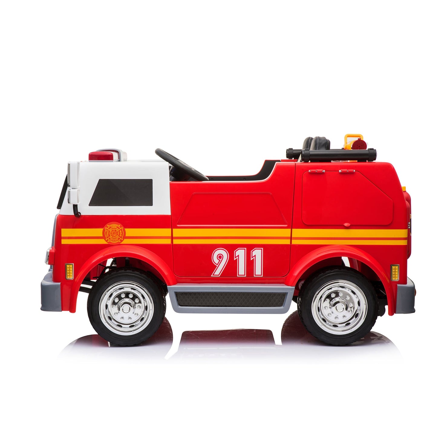 24V Freddo Fire Truck 2-Seater Ride on - Red