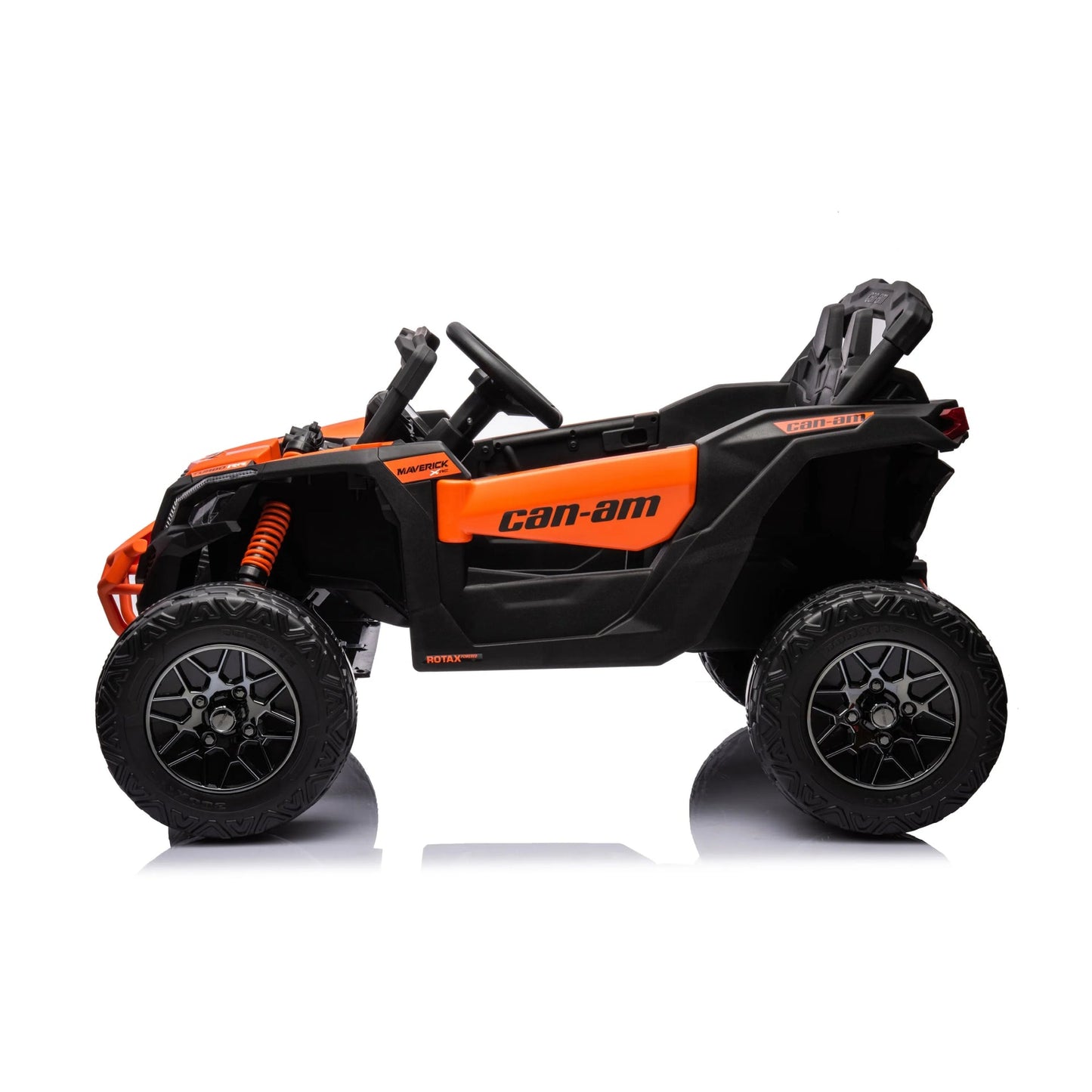24V Can Am Maverick 1-Seater UTV - Kids Electric Ride-On - Orange