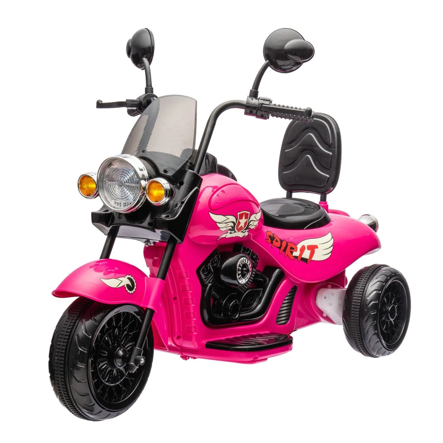 12V Freddo Kids Cruiser 1 Seater Motorcycle - Pink