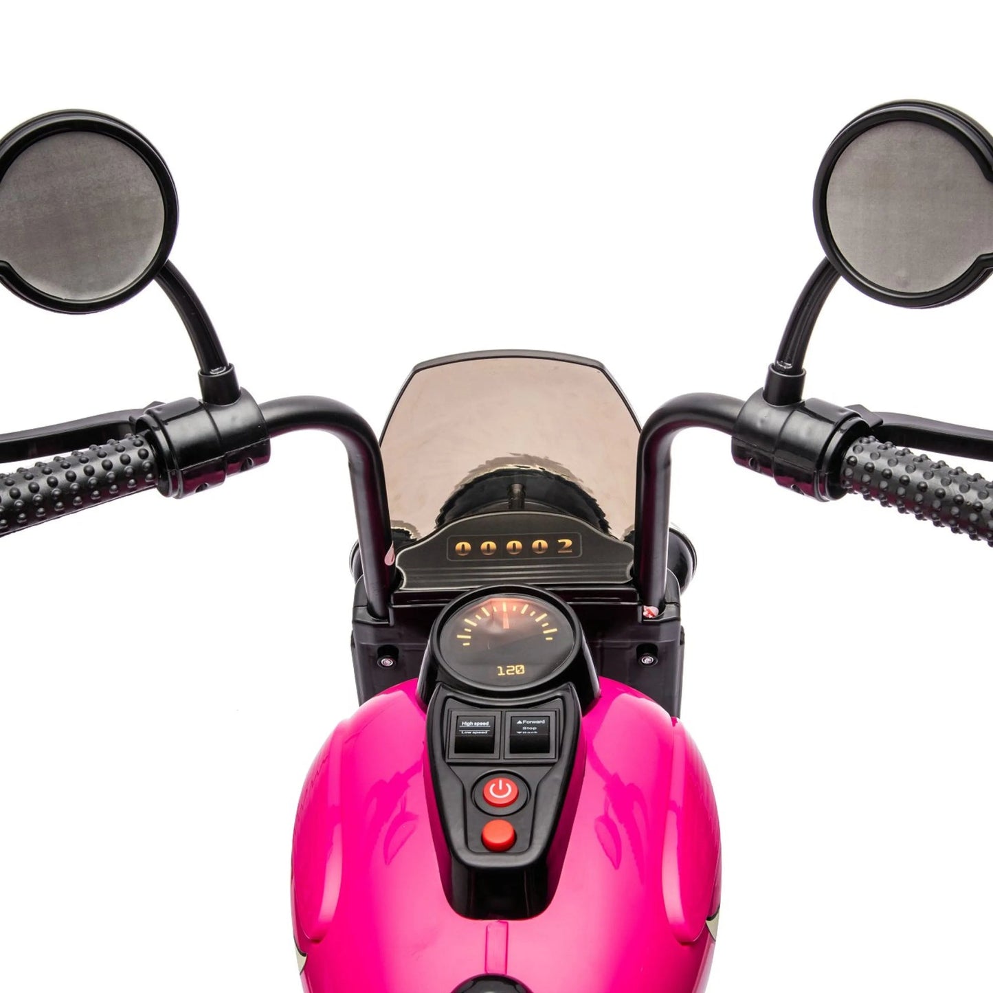 12V Freddo Kids Cruiser 1 Seater Motorcycle - Pink