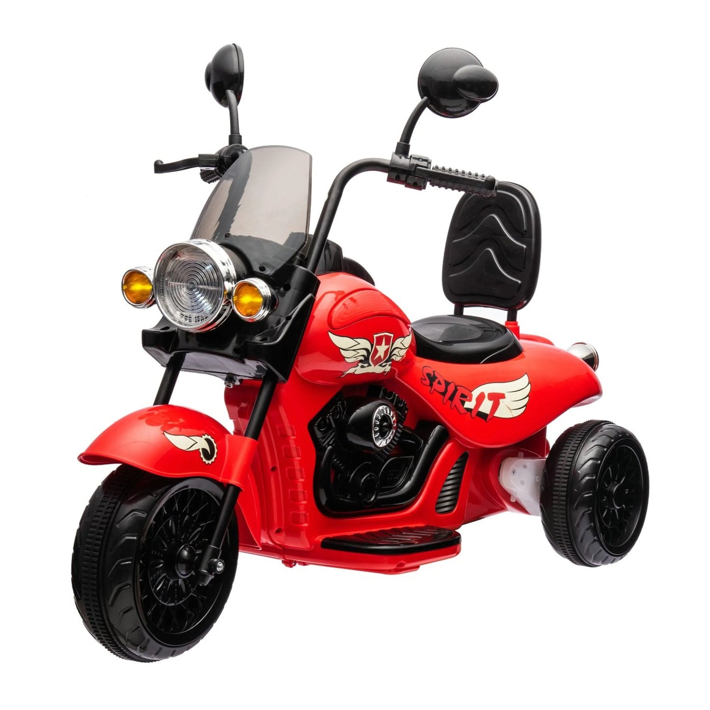 12V Freddo Kids Cruiser 1 Seater Motorcycle - Red