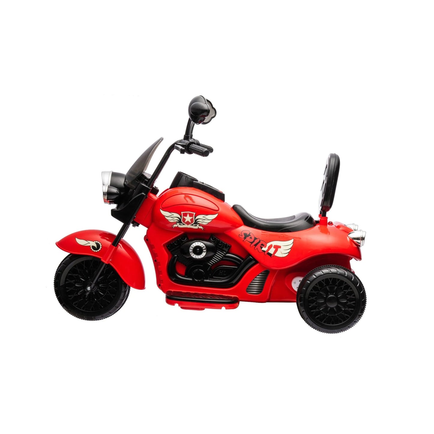 12V Freddo Kids Cruiser 1 Seater Motorcycle - Red