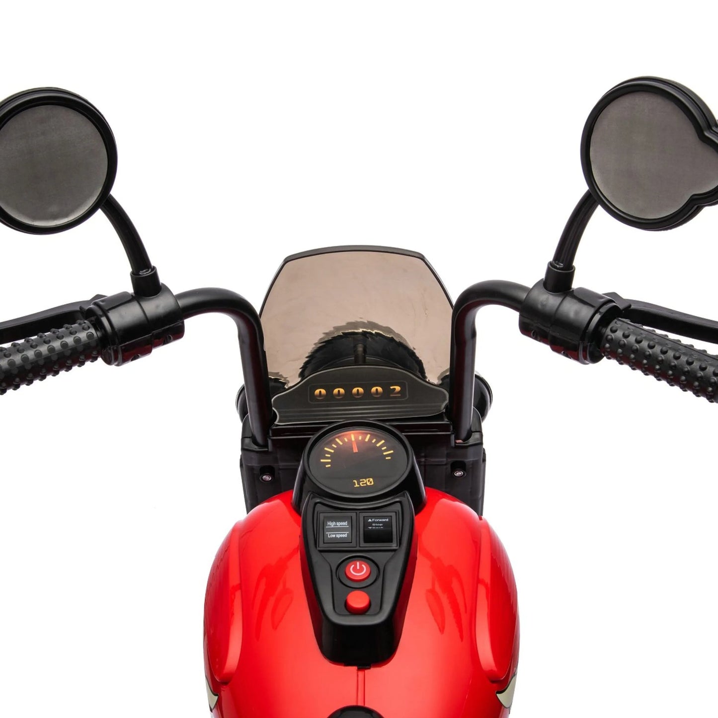 12V Freddo Kids Cruiser 1 Seater Motorcycle - Red