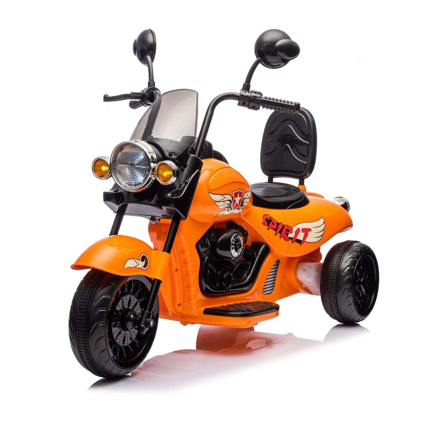12V Freddo Kids Cruiser 1 Seater Motorcycle - Orange