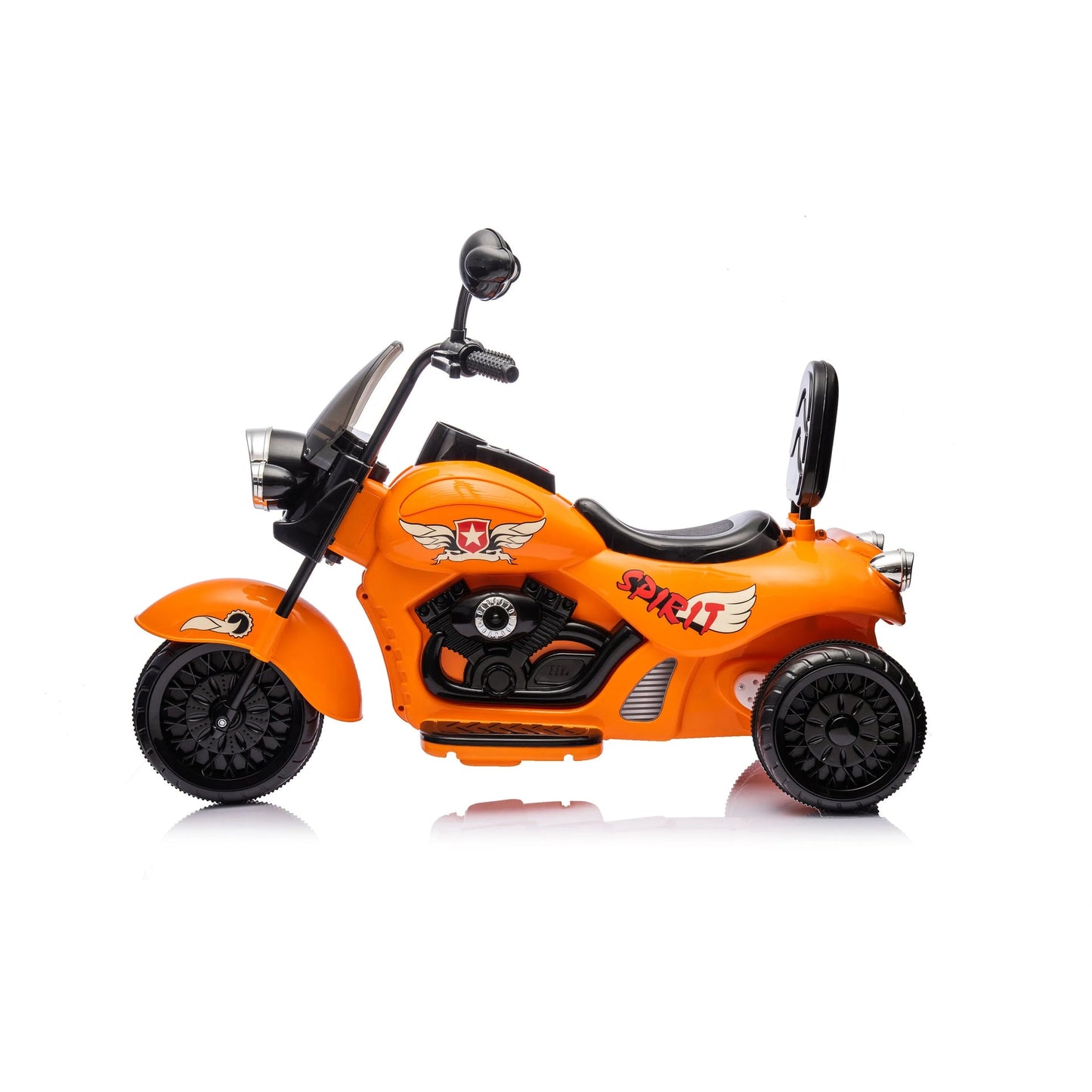 12V Freddo Kids Cruiser 1 Seater Motorcycle - Orange