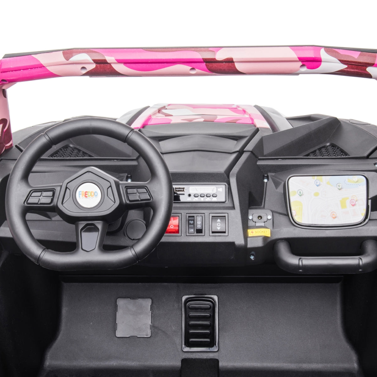 Freddo Buccaneer Dune Buggy 24V 4x4 2 Seater - Camo Pink