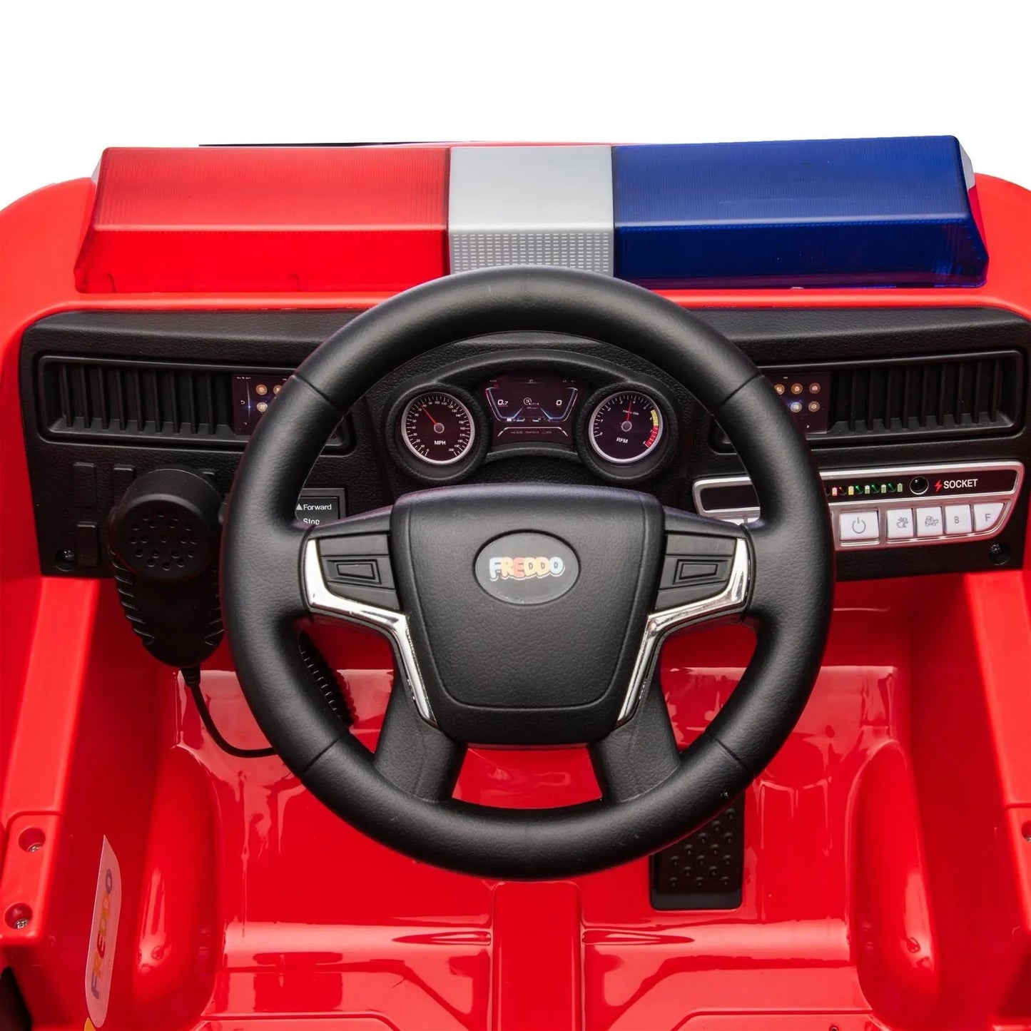 Freddo 12V Fire Truck 1 Seater Ride on - Red