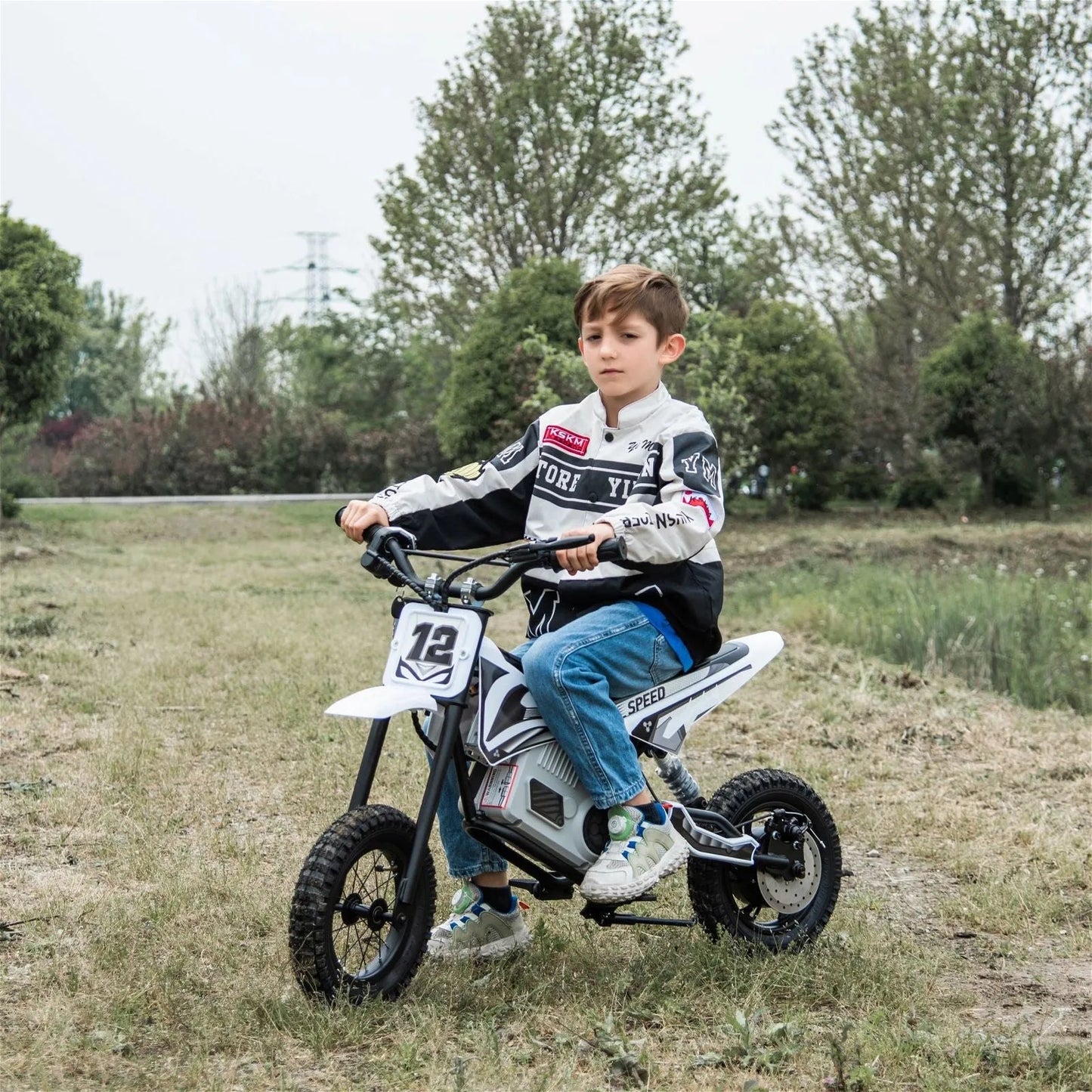 Freddo 36V Electric Dirt Bike with Brushless Motor - White
