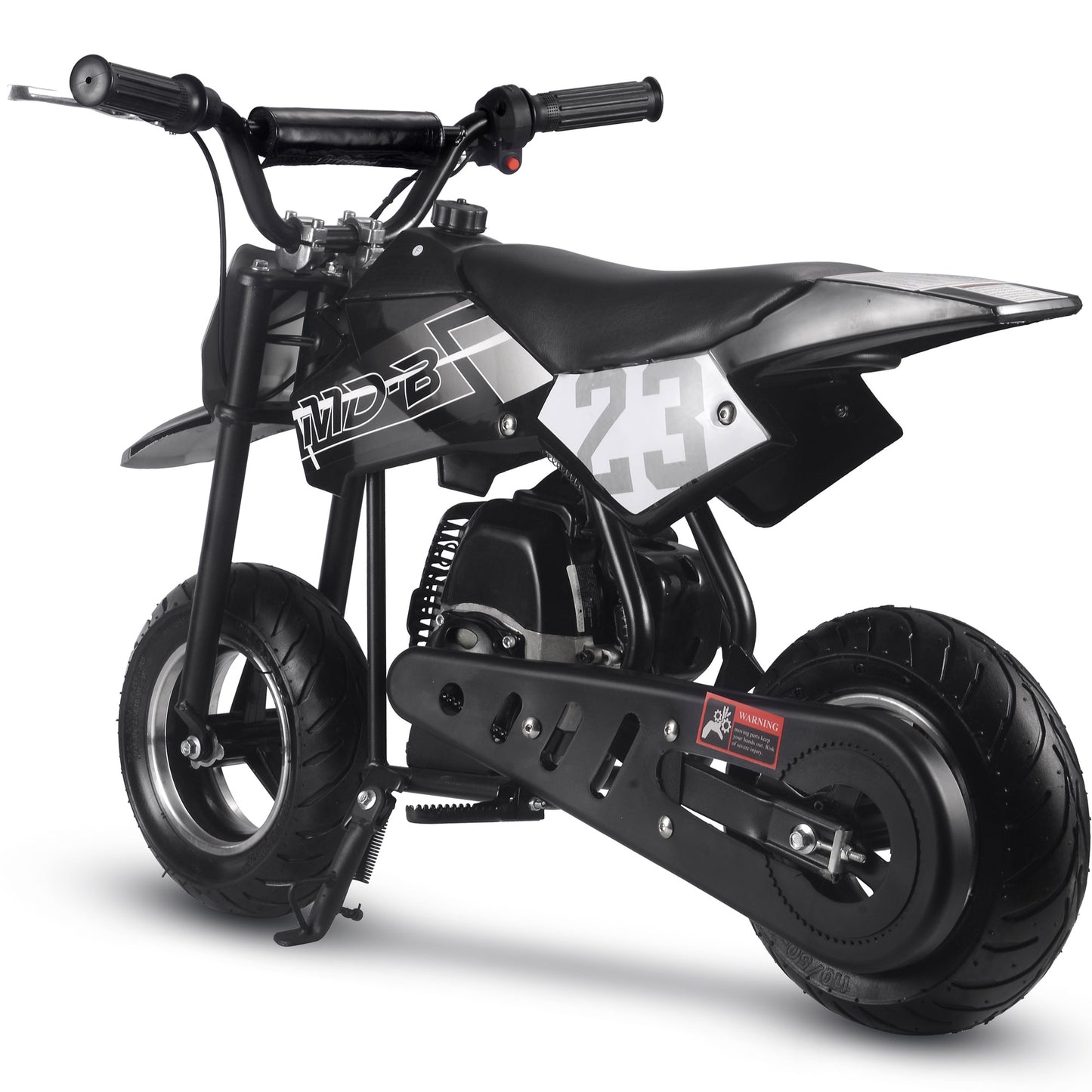 MotoTec Supermoto 50cc 2-Stroke Kids Dirt Bike Black