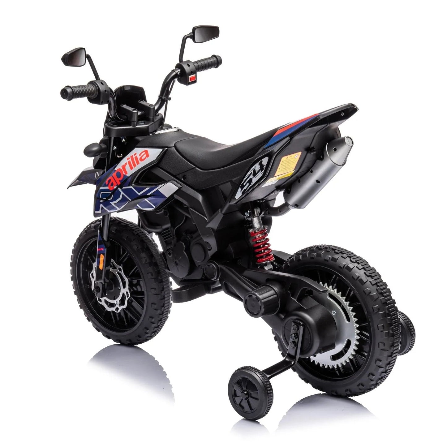 12V Aprilia Motorcycle 1 Seater Ride-on - Black
