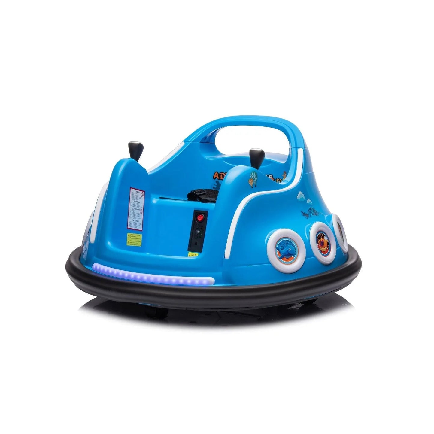 12V Freddo Bumper Car 1 Seater Ride on for Kids - Blue