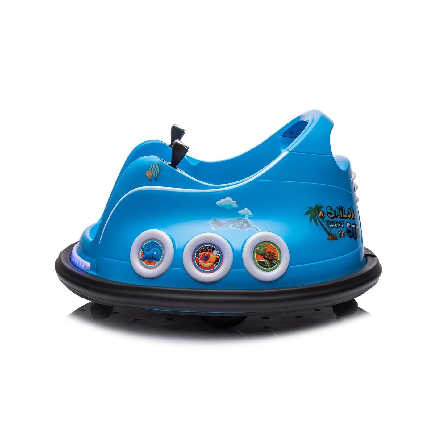 12V Freddo Bumper Car 1 Seater Ride on for Kids - Blue