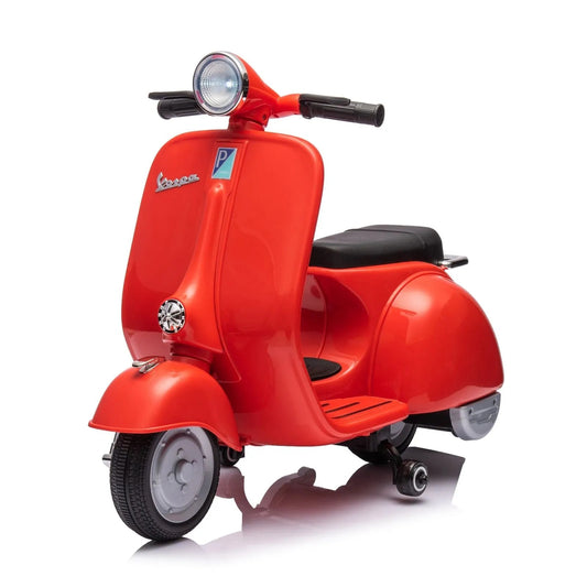 12V Kids' Vespa Electric Ride-On Scooter - Red