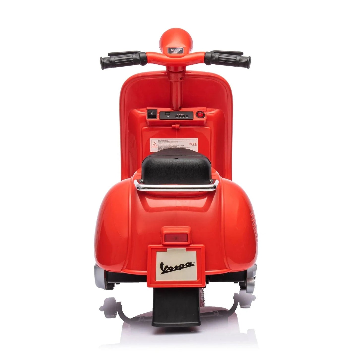 12V Kids' Vespa Electric Ride-On Scooter - Red