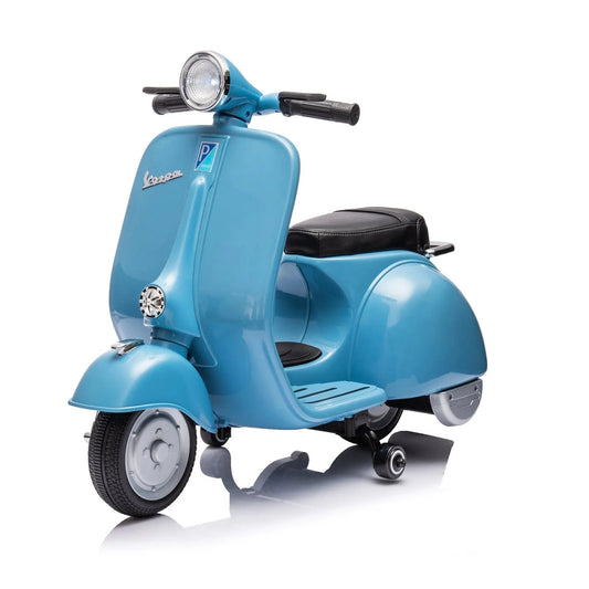 12V Kids' Vespa Electric Ride-On Scooter - Blue