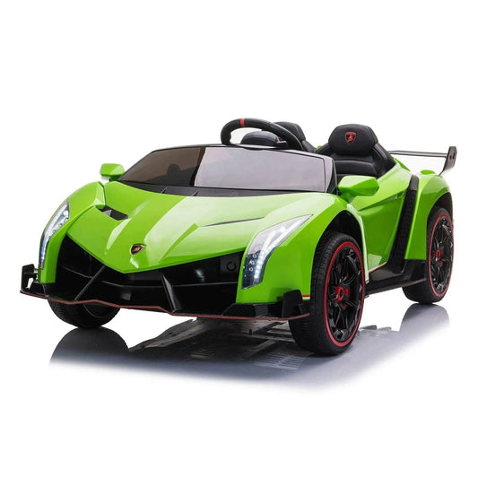 24V 4x4 Lamborghini Veneno 2 Seater Ride on Car - Green