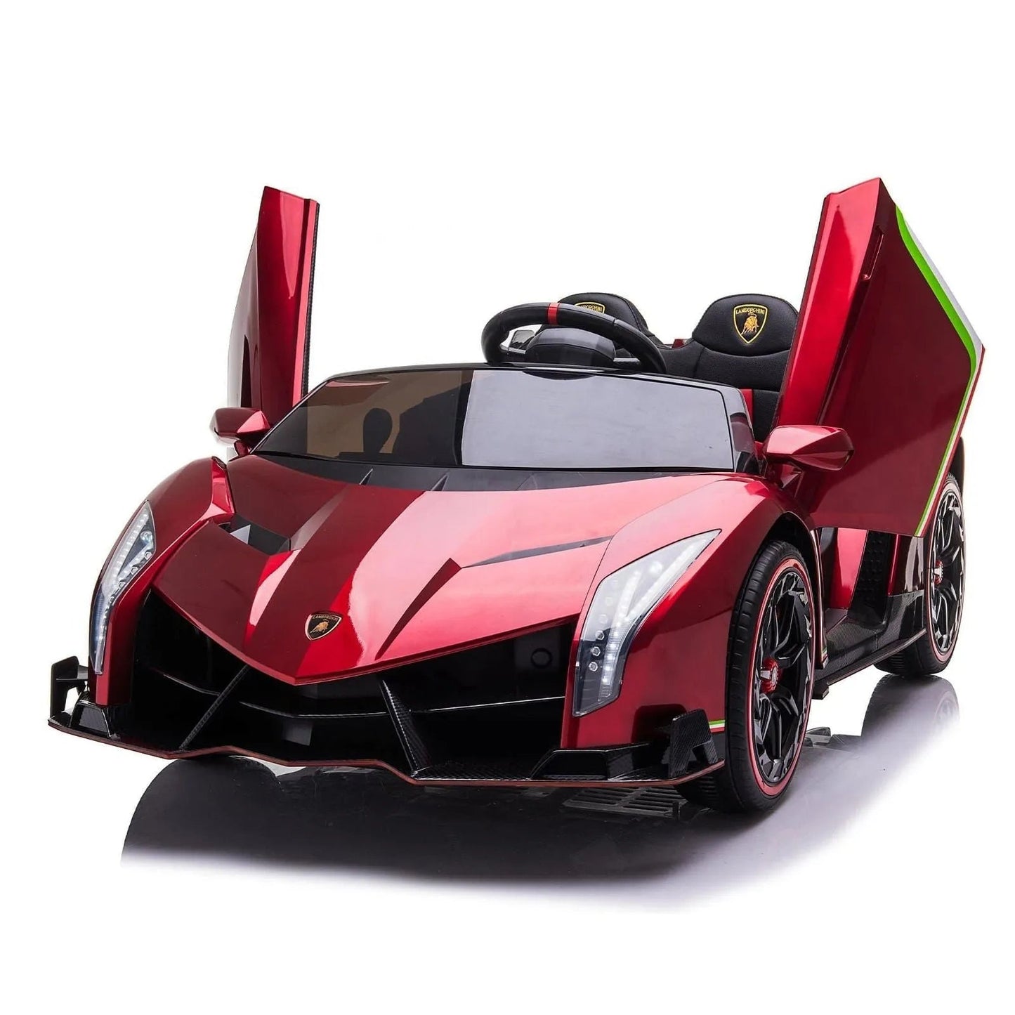 24V 4x4 Lamborghini Veneno 2 Seater Ride on Car - Red