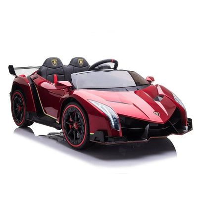 24V 4x4 Lamborghini Veneno 2 Seater Ride on Car - Red