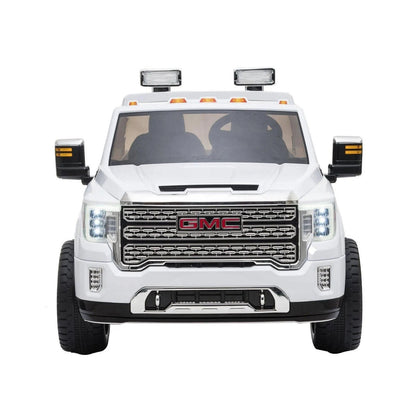 24V GMC Denali 2 Seater Battery Operated Ride on Car with Parental Remote Control - White